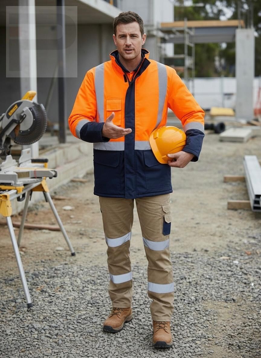 PROWESS 0913 ECO TURUNCU LACİVERT REFLEKTÖRLÜ KABAN